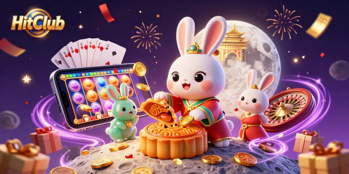 HitClub showcases a vibrant casino experience with dynamic gaming elements and festive celebration.
