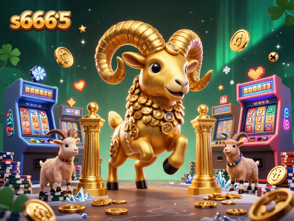 Engage with the s666t5 online casino experience featuring golden ram and vibrant game elements.