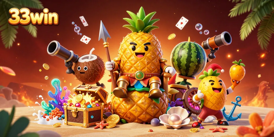 Experience winning moments at 33win with engaging characters and colorful casino elements.