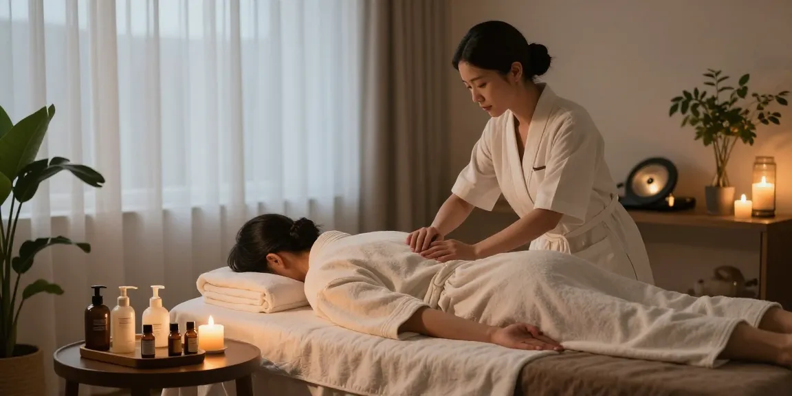 Enjoy a relaxing 출장마사지 in a tranquil home spa setting.