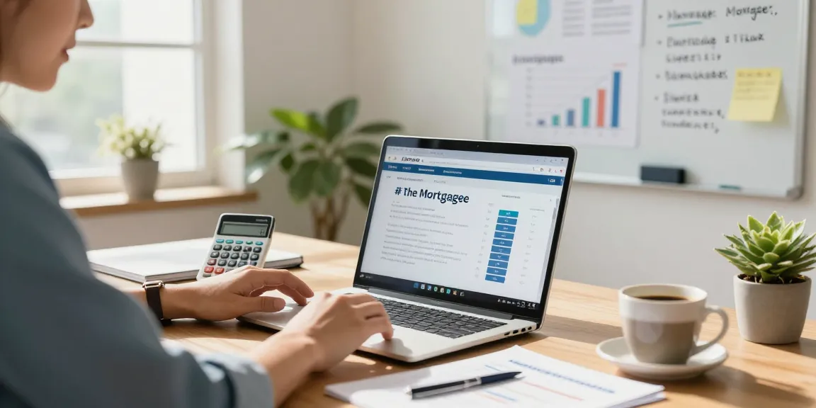 Engaging home office scene showcasing a user-friendly buscador hipotecas in action