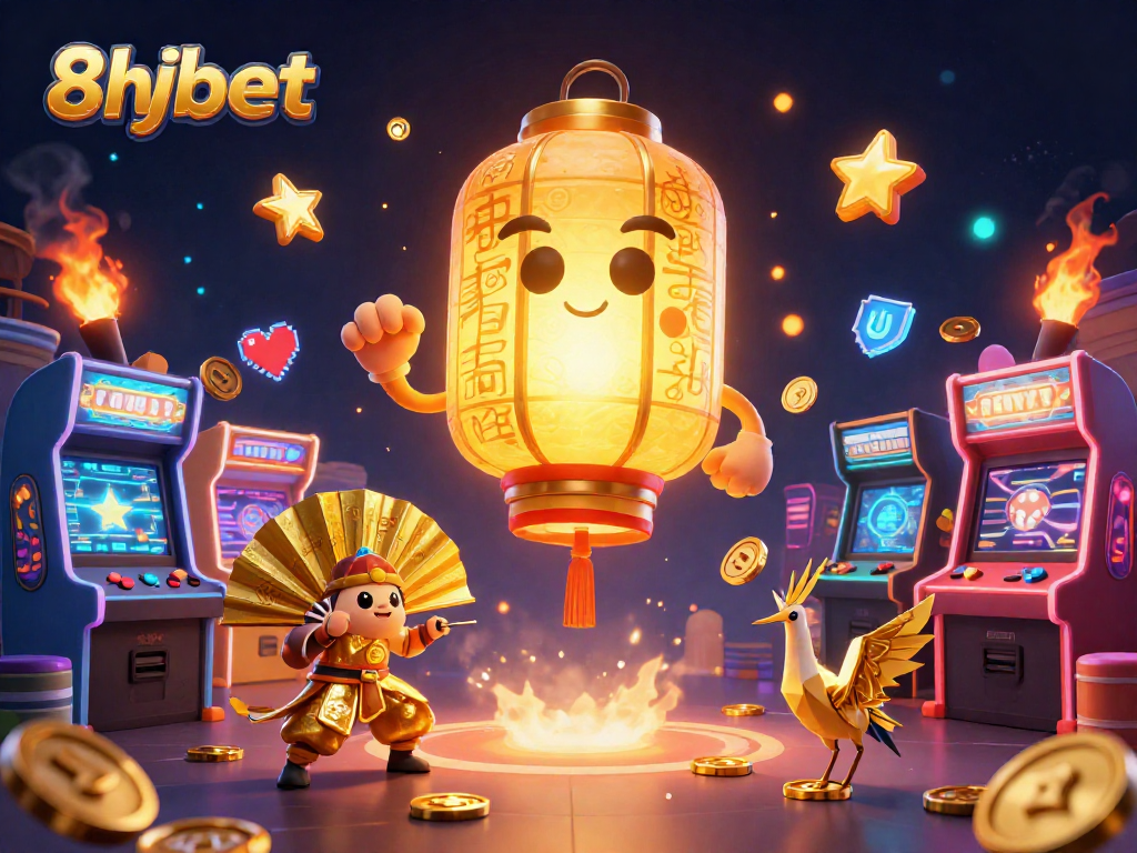 Join the excitement at 8xbet, with a golden lantern spirit and casino vibes illuminating the night.