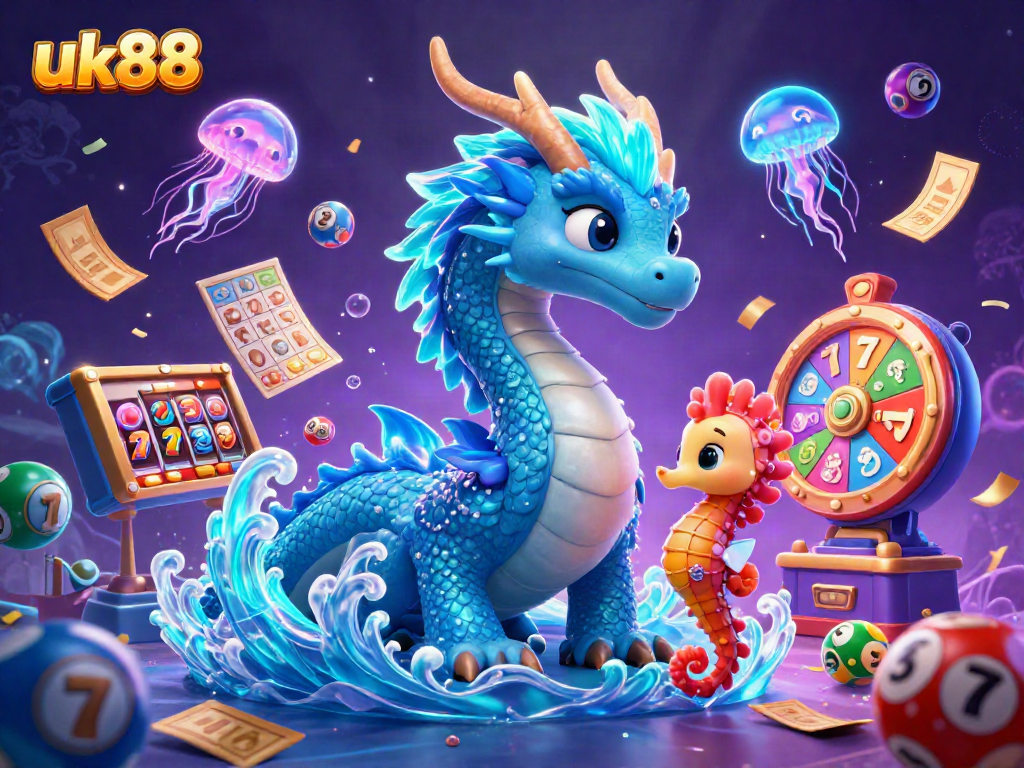 Experience thrilling gameplay with UK88's vibrant slots and captivating characters in a magical casino world.