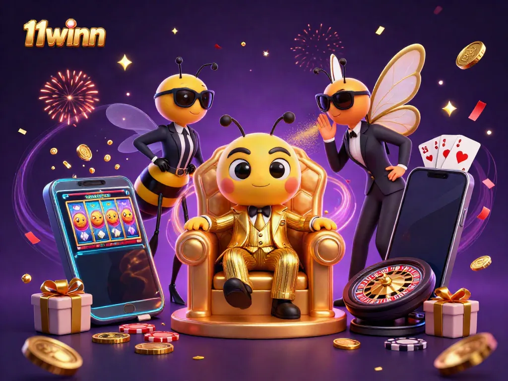 Experience thrilling gameplay at 11winn with a vibrant casino scene and dynamic elements.