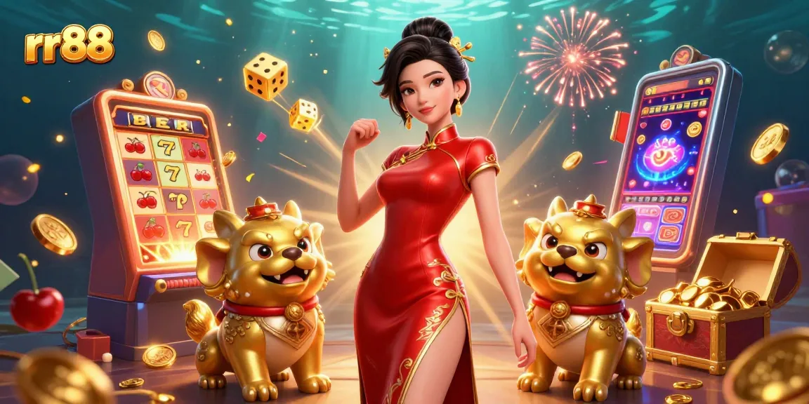 Win big at rr88 with vibrant Asian-themed illustrations showcasing exciting jackpot games.