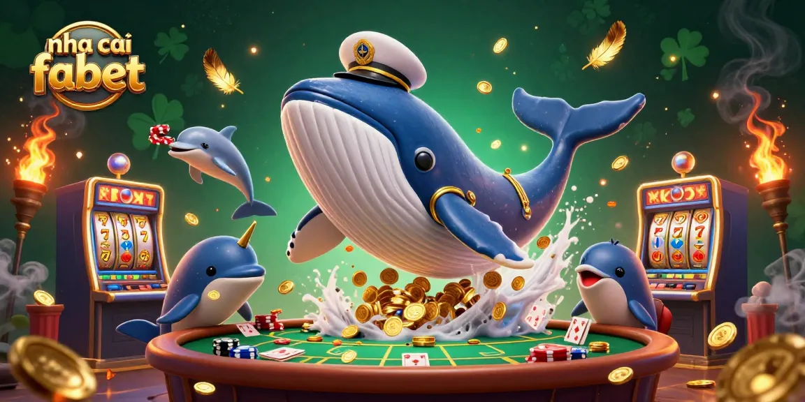 Experience the thrill of nha cai fabet with a vibrant casino scene featuring playful characters and dynamic game elements.