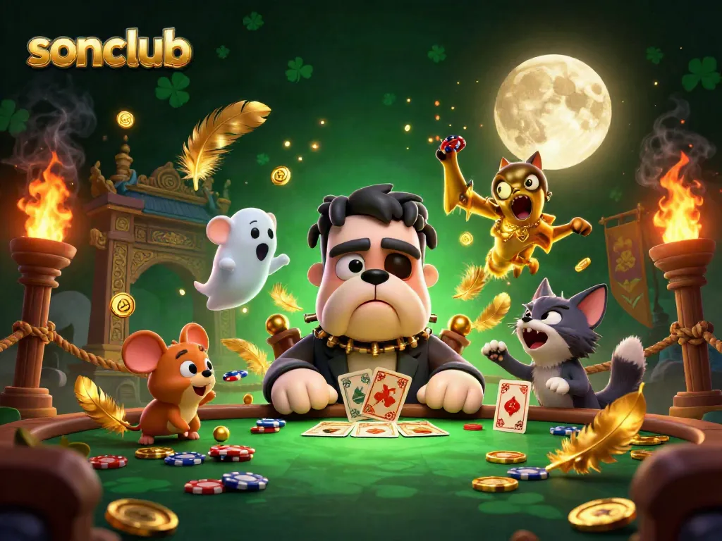 Experience thrilling gameplay in sonclub with captivating characters and dynamic casino elements.