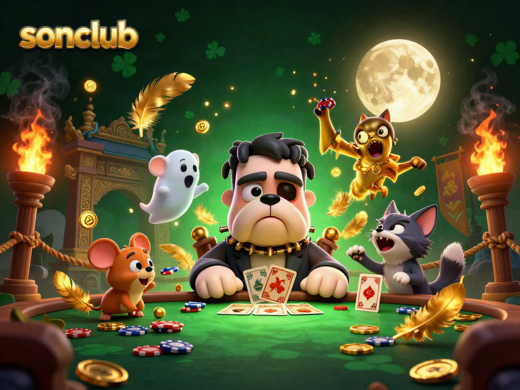 Experience thrilling gameplay in sonclub with captivating characters and dynamic casino elements.