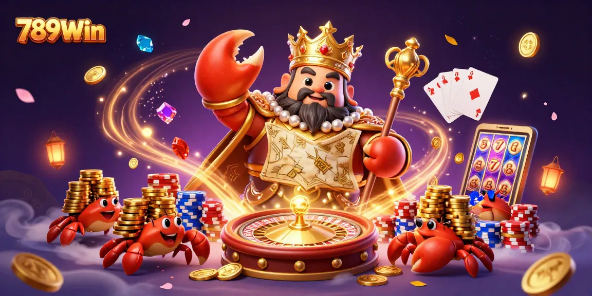 Experience thrilling gameplay at 789Win with vibrant casino elements, golden treasures, and interactive fun.