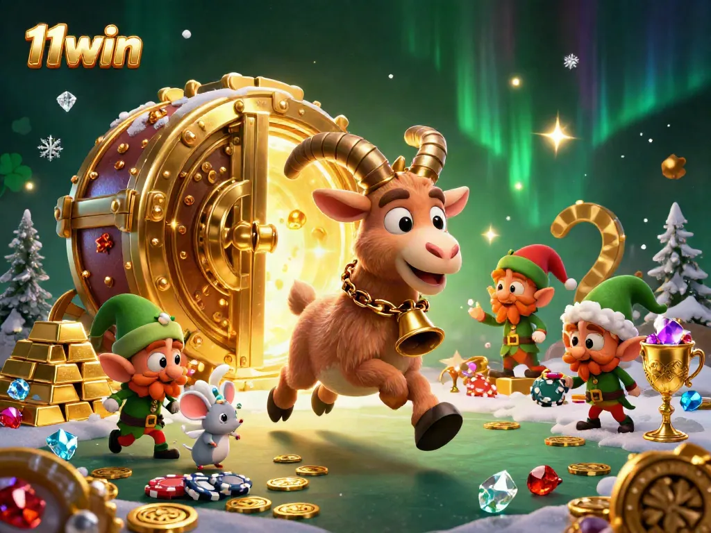Engage in the thrilling world of 11win casino with Krampus, an angel mouse, and mischievous gremlins!