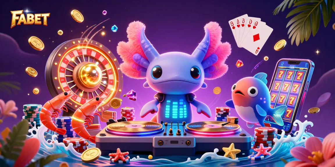 FABET delivers a vibrant casino atmosphere featuring dynamic characters, golden coins, and excitement.