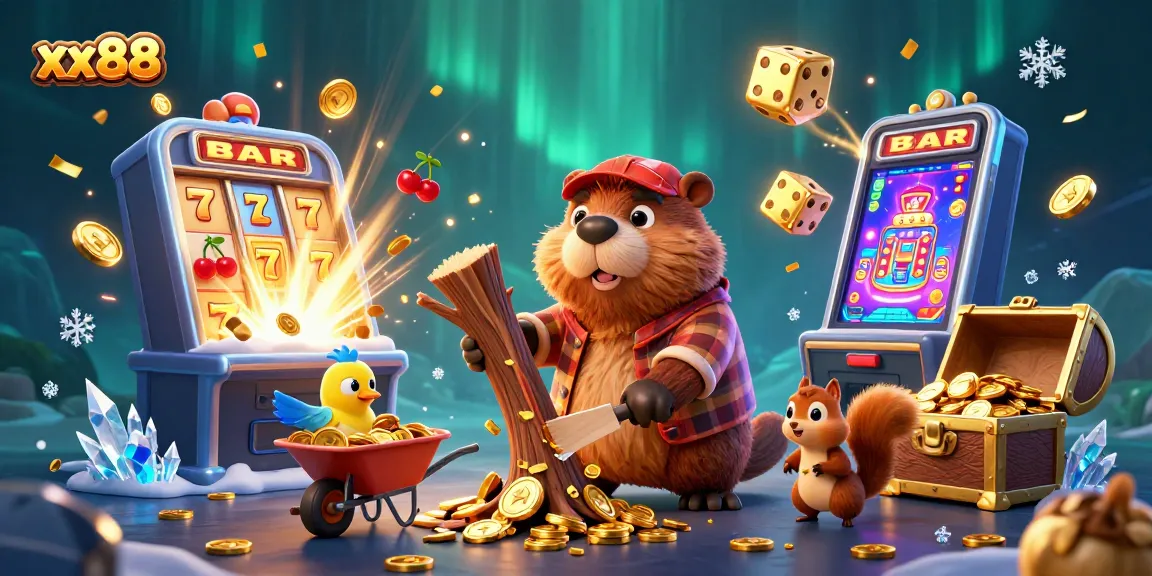 Experience thrilling gaming action at xx88 with lively characters and jackpot explosions in a vibrant casino world.